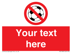 Custom No Ball Games Sign